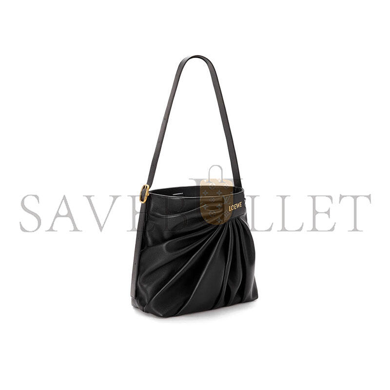 LOEWE DRAPED TOTE IN MELLOW NAPPA LAMBSKIN ADHBDPTX01-1100 (30*29*13cm)